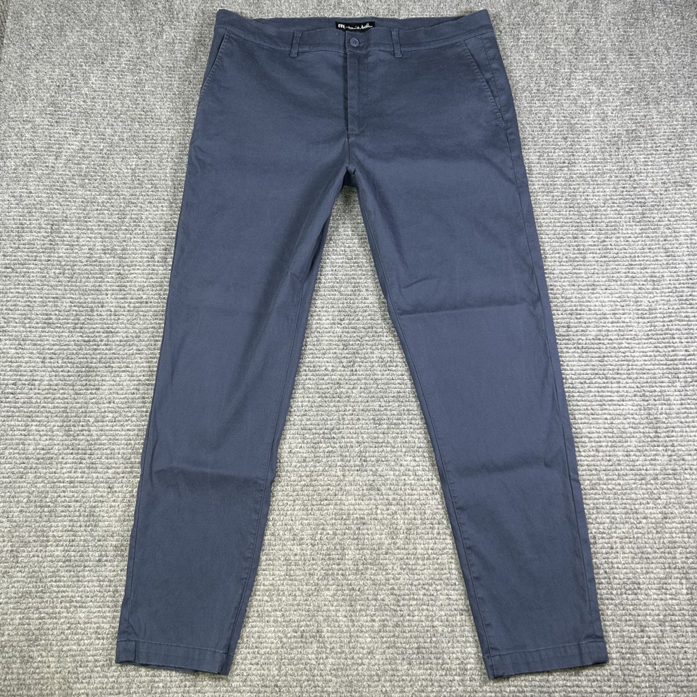 Travis Mathew Navy Blue Slim Fit Pants Mens 38 Golf Dress Office‎ Work Trousers